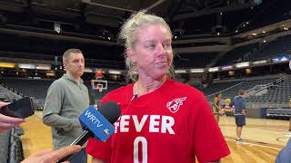Fever coach Christie Sides after Day 7 of camp — on the preseason, charter flights, Caitlin Clark