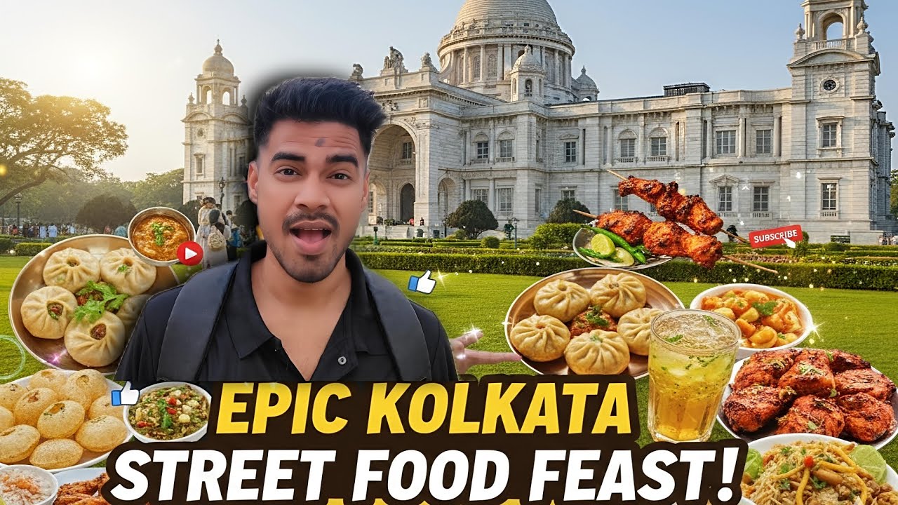 Trying Kolkata Street Food Near Victoria Memorial for the First Time! 