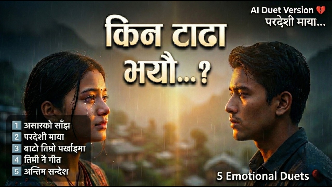 Nepali Emotional Love Songs AI Version 🇳🇵 | Asarko Sanjh & Paradeshi Maya | 2026 Viral Playlist