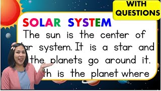 Advance Reading Comprehension | Solar System | Drop Everything and Read | Teacher Aya Online Tutor