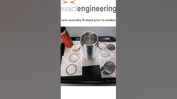 Lens assembly fit check #engineering #mechanicalengineering #cnc #manufacturing #optics #assembly