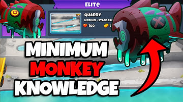 Bloonarius Elite Tutorial || Minimum Monkey Knowledge || Quarry (BTD6)