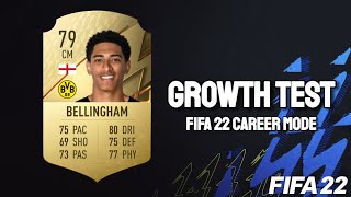 Jude Bellingham Growth Test FIFA 22 Career Mode