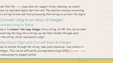 How to Convert a Long to an Array of Integer Digits in C#
