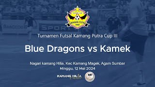 Pertandingan Futsal Blue Dragons vs Kamek  12 Mei 2024 di Kamang Putra Cup III