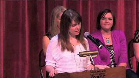 Erica Jensen reading "I'll See Your Hoochie Skirt ...