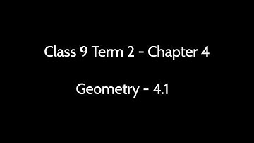 Class 9 Term 2 Chapter 4 - Geometry Exercise - 4.1 Part 01-circle introduction