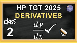 HP TGT Commission 2025 | HP Commission Master Cadre |Maths Derivatives Tutorial | Part 2 (Hindi)