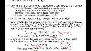 AdvFinMod Topic 22   Section 2 Estimating Cost of Equity using CAPM