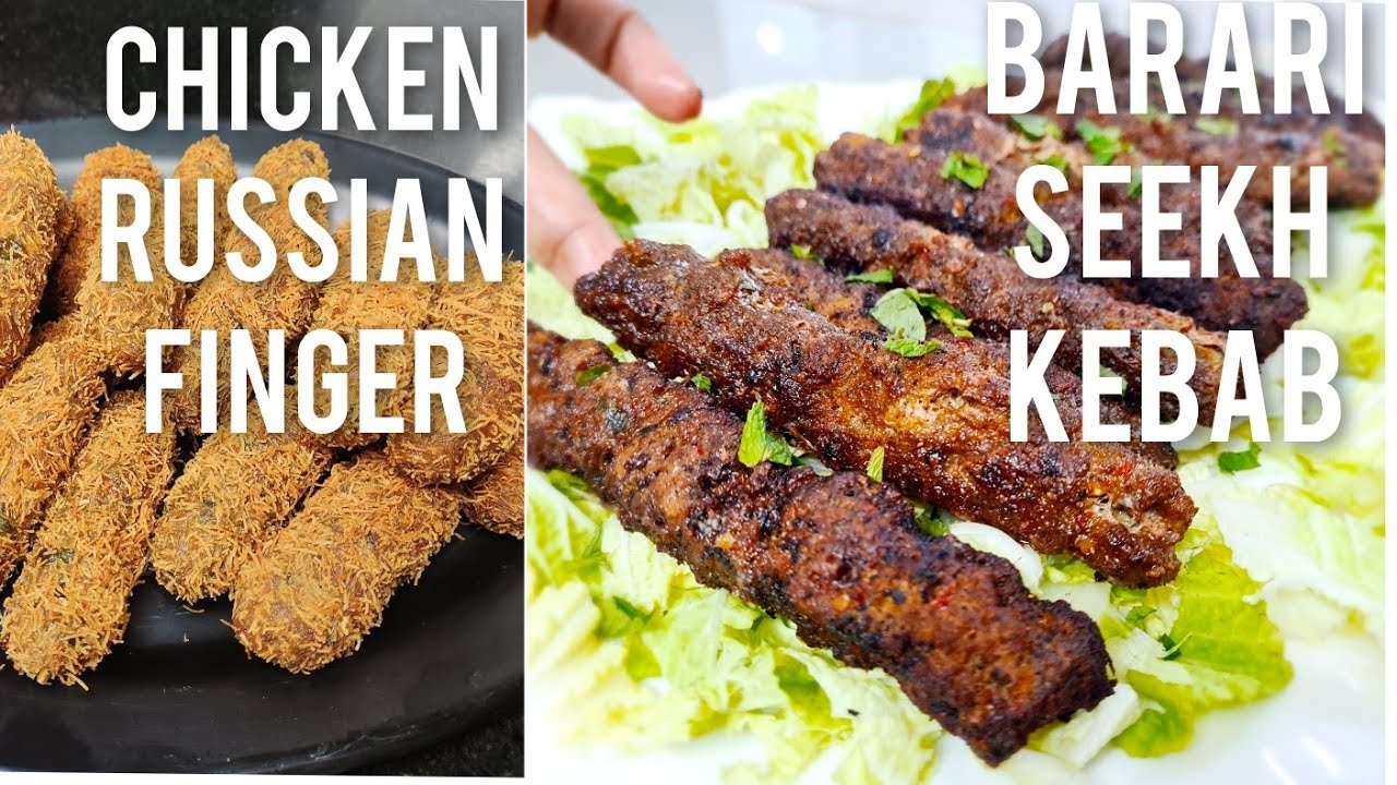 BEST CHICKEN RUSSIAN FINGER ||BARARI SEEKH KEBAB | Zaika Secret Recipes Ka - Cook With Nilofar Sarwar