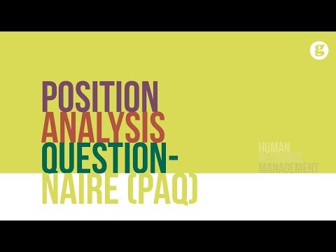 Vidéo: A quoi sert un questionnaire d'analyse de position ?