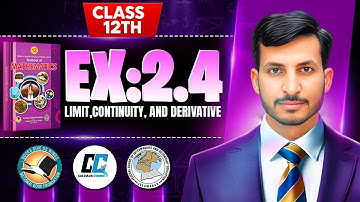 ‎Exercise 2.4 Class 12 maths || NBF New Book 2025 || ex 2.4 Class 12 maths NBF || by Calculus Corner