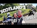 Motorbiking in the sun on Scotland's Day of Summer!