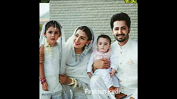 Ayeza khan & Danish taimoor with kids #ayezakhan #couplepics #beautifulcouple.