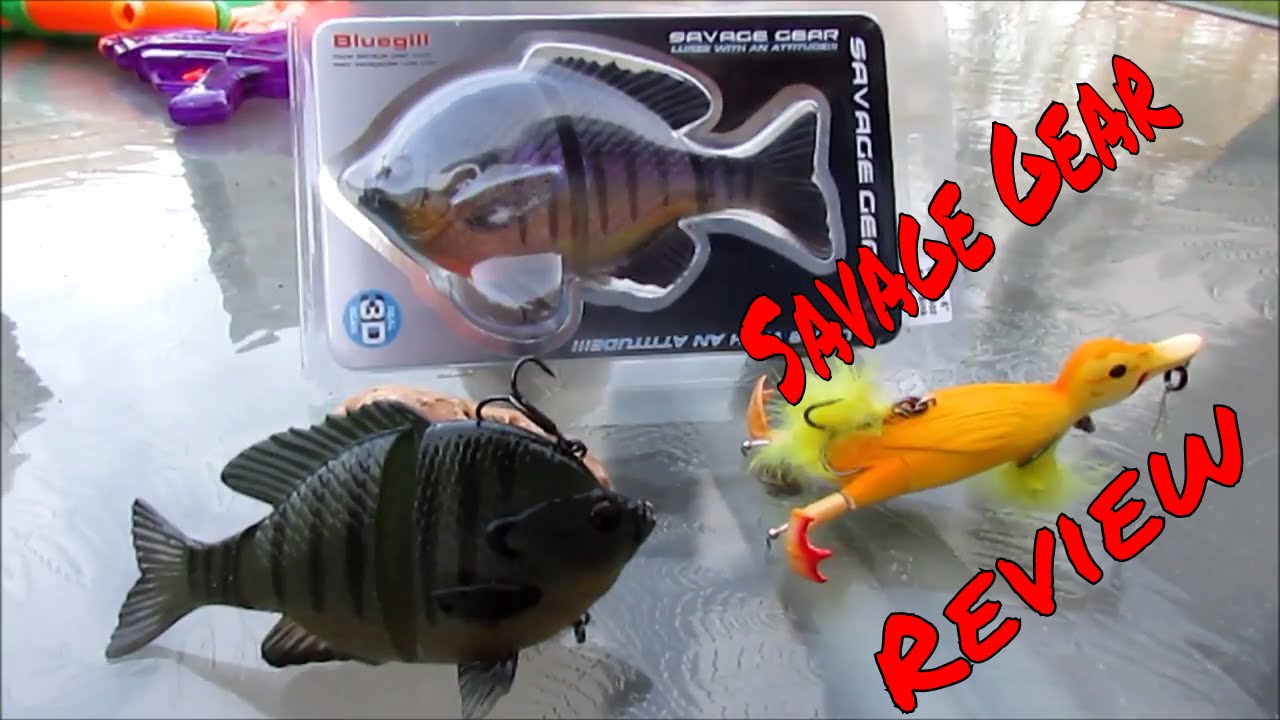 Review on Savage Gear suicide duck , 3D 6-inch Bluegill & the 3D 5-inch  bluegill 