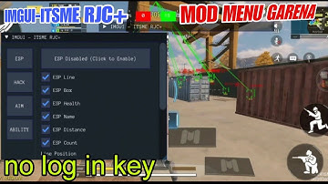 😱IMGUI-ITSME RJC+ MOD MENU GARENA LATEST UPDATE ADDED FEATURE NO RECOIL NO OVERHAET💥