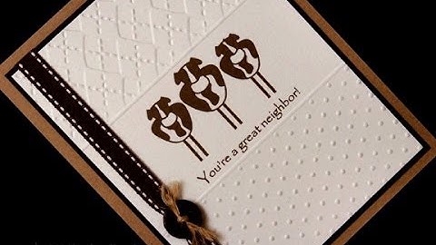 Two Embossing Folders - One Card