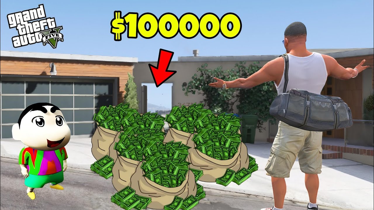 gta-5-shinchan-challenging-franklin-to-earn-1-lakh-dollars-in-1
