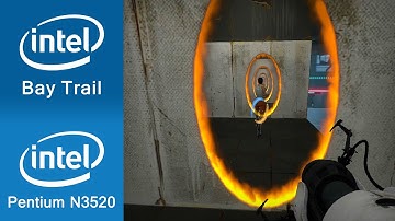 Portal 2 Gameplay Intel HD Graphics Bay Trail + Intel Pentium N3520