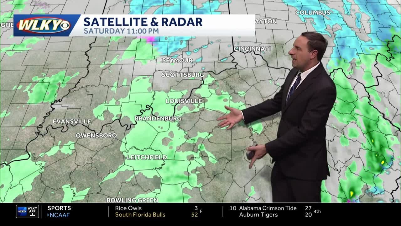 Drizzle tonight then cold and breezy Sunday - YouTube