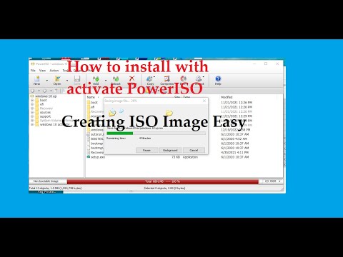 How to install & activate poweriso software with iso file crating