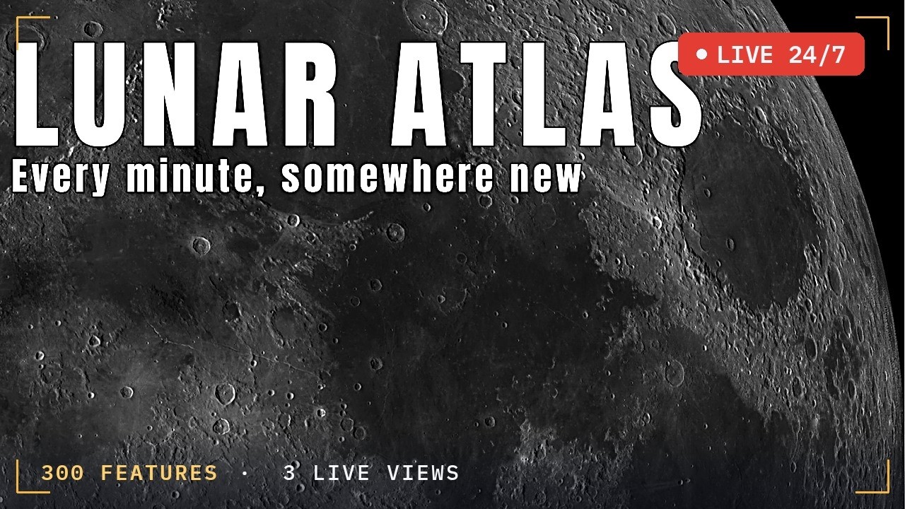 🌙 The Moon ·  24/7 — Lunar Atlas in Real NASA Imagery | Deep Sky Desk
