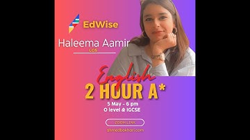 English  P1 Workshop | Haleema Aamir | O level & IGCSE 2024