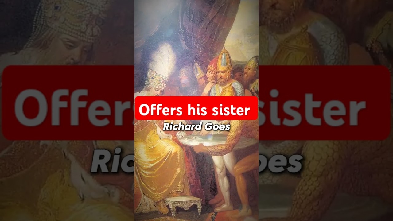 Richard the Lionheart Offered His Sister to Saladin's Brother?! #history #shorts