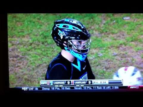 CAN YOU SAY SPORTSCENTER?! Zach Palmer of Johns Hopkins snipes a behind the back goal against Maryland on 4/16/11 at rainy Byrd Stadium.