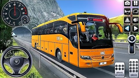Offroad Bus Driving Simulator - Uphill Bus Mountain Driving 3D - Android gameplay