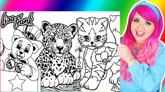 Coloring Lisa Frank Rainbow Animals Coloring Pages | Leopard, Bear & Cat Coloring Videos - YouTube coloring-lisa-frank-rainbow-animals-coloring-pages-leopard-bear-cat-coloring-videos-youtube
