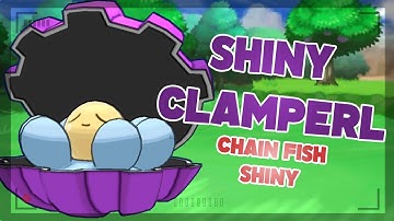 Shiny Clamperl Reaction!! XY Chain Fishing!