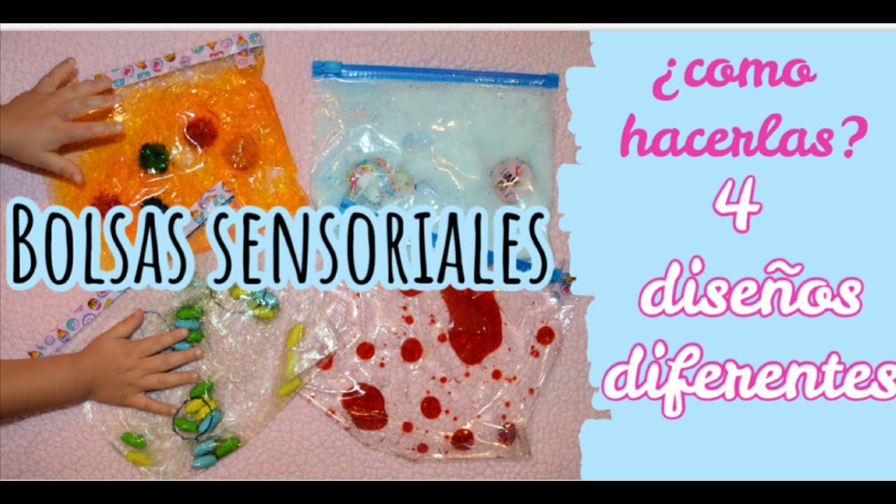 COMO HACER BOLSAS SENSORIALES// 4 IDEAS FACILES 🙌🎨