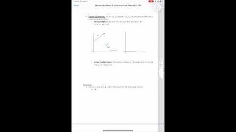 Precalculus Notes 6.3 Vectors