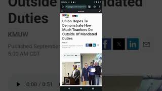 Steven Wentz Teachers Union kmuw Npr wichita kansas