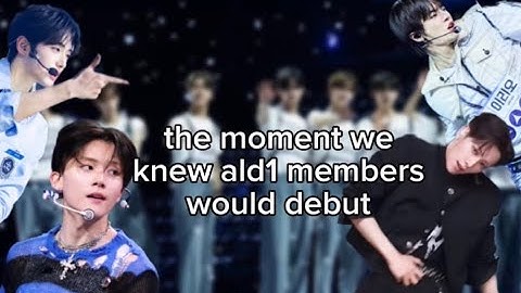 the moment we knew every ALD1 member would debut