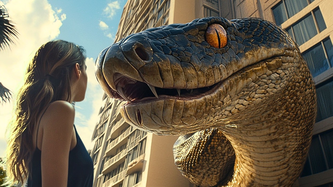 Filme de Ação em Português | Gigante pythons paralisaram a cidade ...