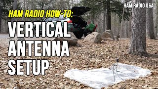 Vertical antenna step by step  You'll be surprised how easy it is #hamradioqa