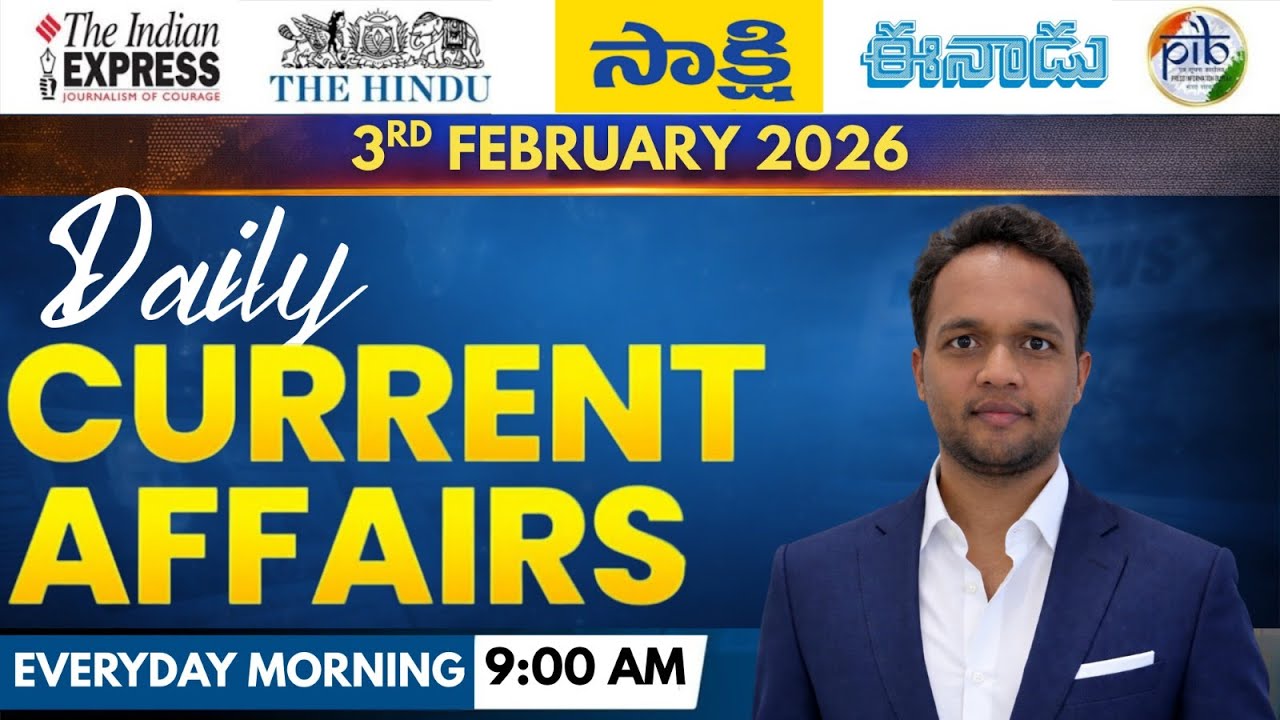 February 3 RD Current Affairs 2026 | Daily Current Affairs SSC, RRB ...