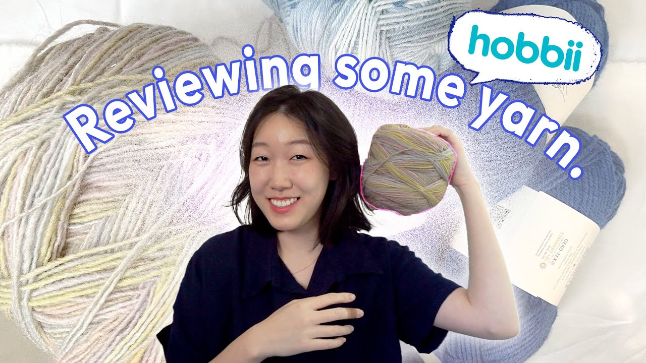 trying some new (to me) yarns Hobbii Review YouTube