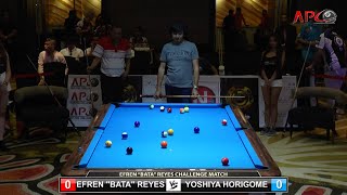 APC (Asia Pool Challenge) 2018 Manila - 2018-08-24 Efren Bata Reyes Challenge vs Yoshiya Horigome