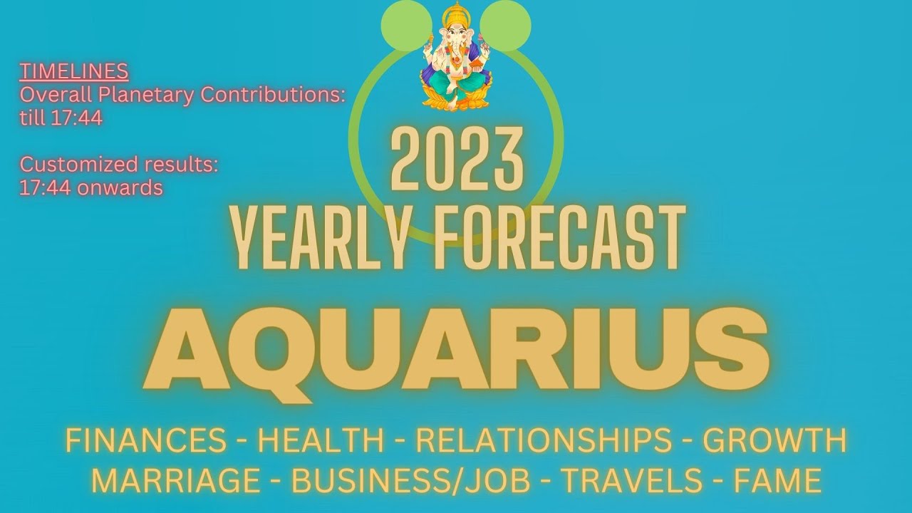 2023 Yearly Forecast for AQUARIUS ASCENDANT YouTube