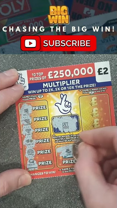 Win Win 🍀 £2 UK Scratch Card 🤞 National Lottery Scratch Cards UK 🍀 Chasing The Big Win 👍