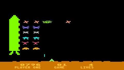 space invaders atari 8-bit [game 1] ATARI 1980