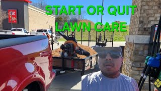 Starting lawn care solo