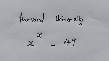 Harvard University Test Question | Can you solve ?