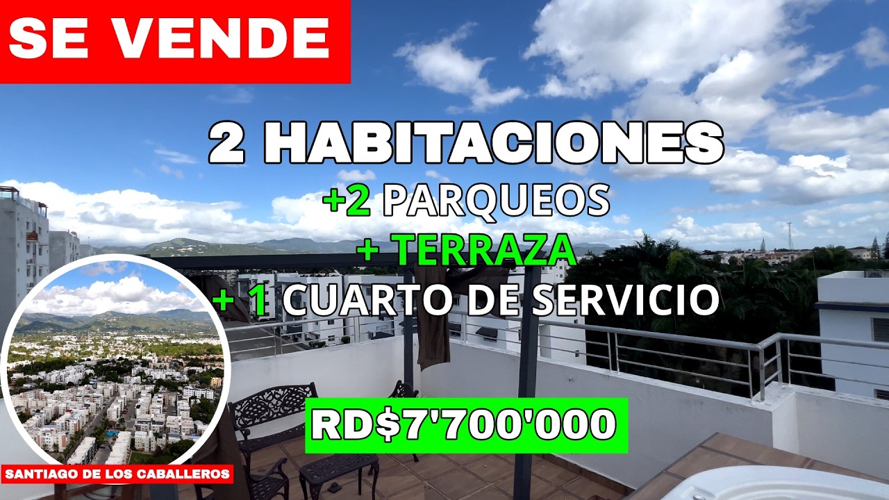 Apartamento con Terraza y Jacuzzi en Venta en Santiago de los Caballeros | Vista a la Montaña