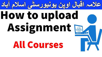How to upload assignment on LMS portal AIOU | LMS portal login | online assignment submission |