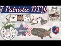 Patriotic DIYS | Because of the Brave | Home Sweet Home | Rustic | Land I Love | Red White & Blue