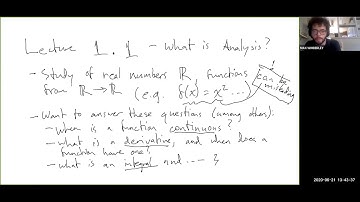Lecture 1.1 - What is Real Analysis?